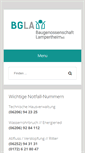 Mobile Screenshot of baugenossenschaft-lampertheim.de